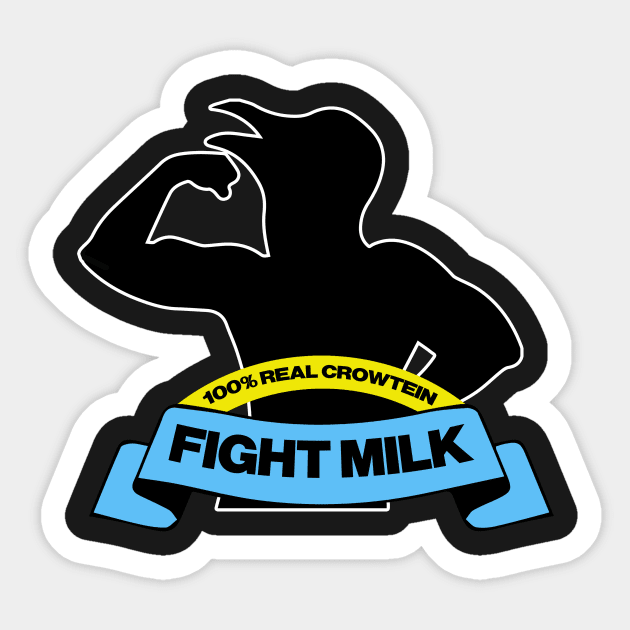 Fight Milk Sticker by Adamantitan